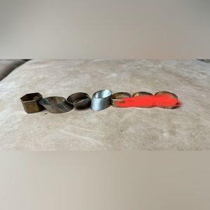 Mixed Lot Of Vintage Napkin Holder Rings Set Of 4